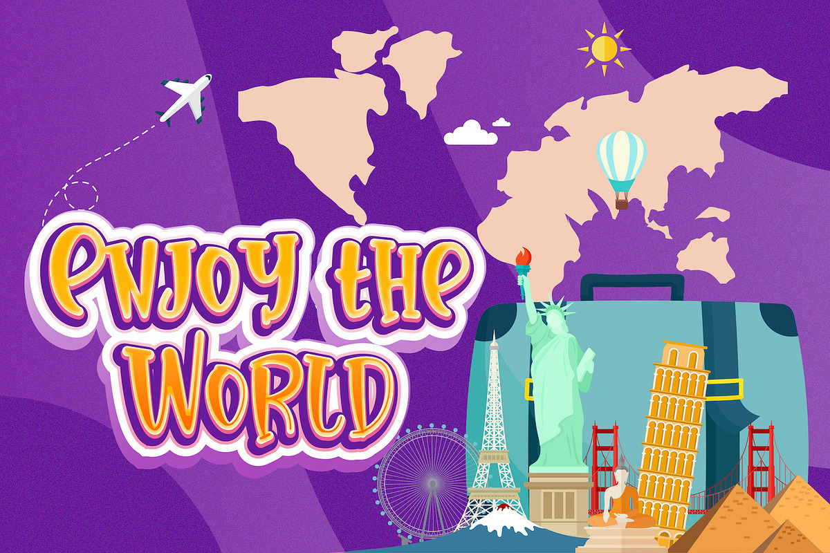 Baby World - Playful Display Font, a Script Font by StringLabs (Photo 2 of 8)