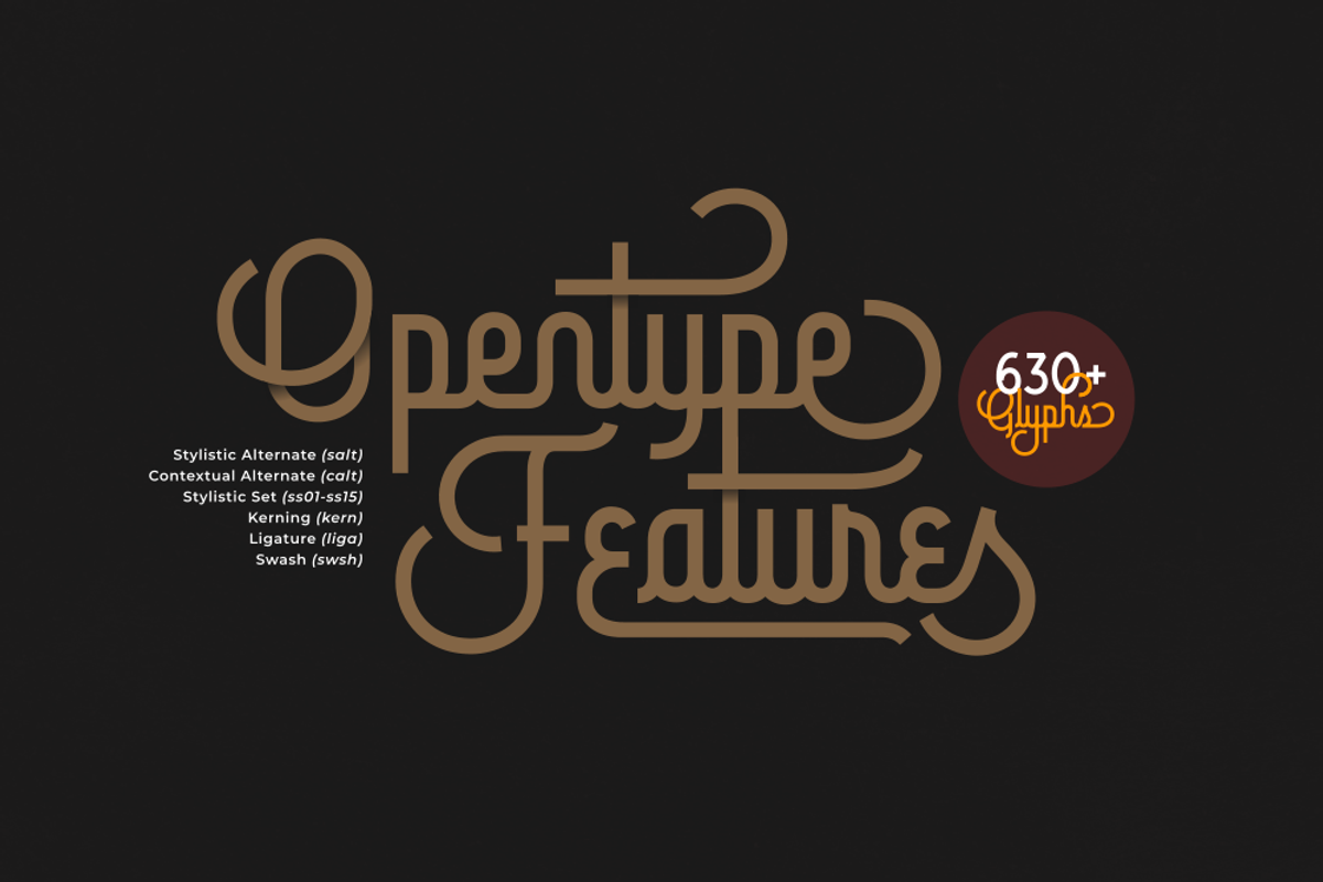 Brotherline - Logotype Font preview 3