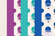Peacock Hot Air Balloons & Patterns, an Illustration by Amanda Ilkov (Thumbnail 5 of 5)