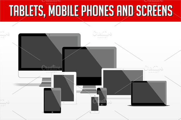 Tablets, mobile phones and screens preview 6