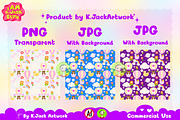 Baby Shower Balloon Ride Seamless, a Background Graphic by K.JackArtwork (Thumbnail 2 of 8)