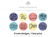 Cat Life Design Bundle, an Illustration by Phat Happy Life (Thumbnail 1 of 12)