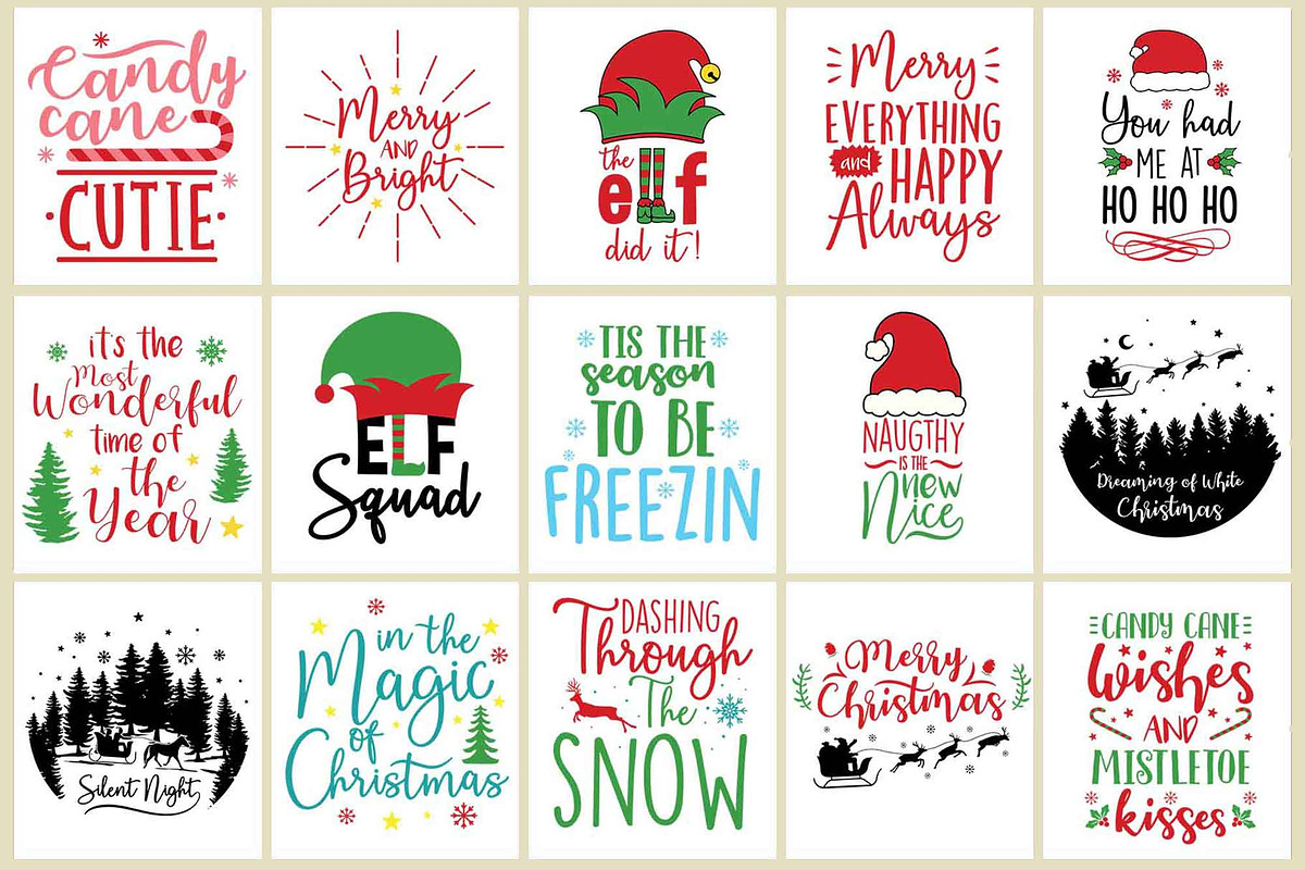 63 Funny Christmas Designs, an Illustration by beetlepixels (Photo 3 of 7)