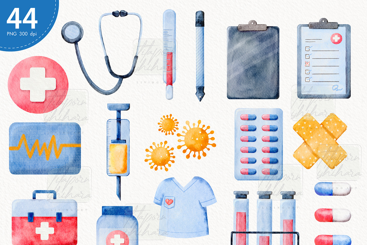 Nurse and Doctor Bear Medical, a Healthcare Illustration by TitaLivingArt (Photo 5 of 9)