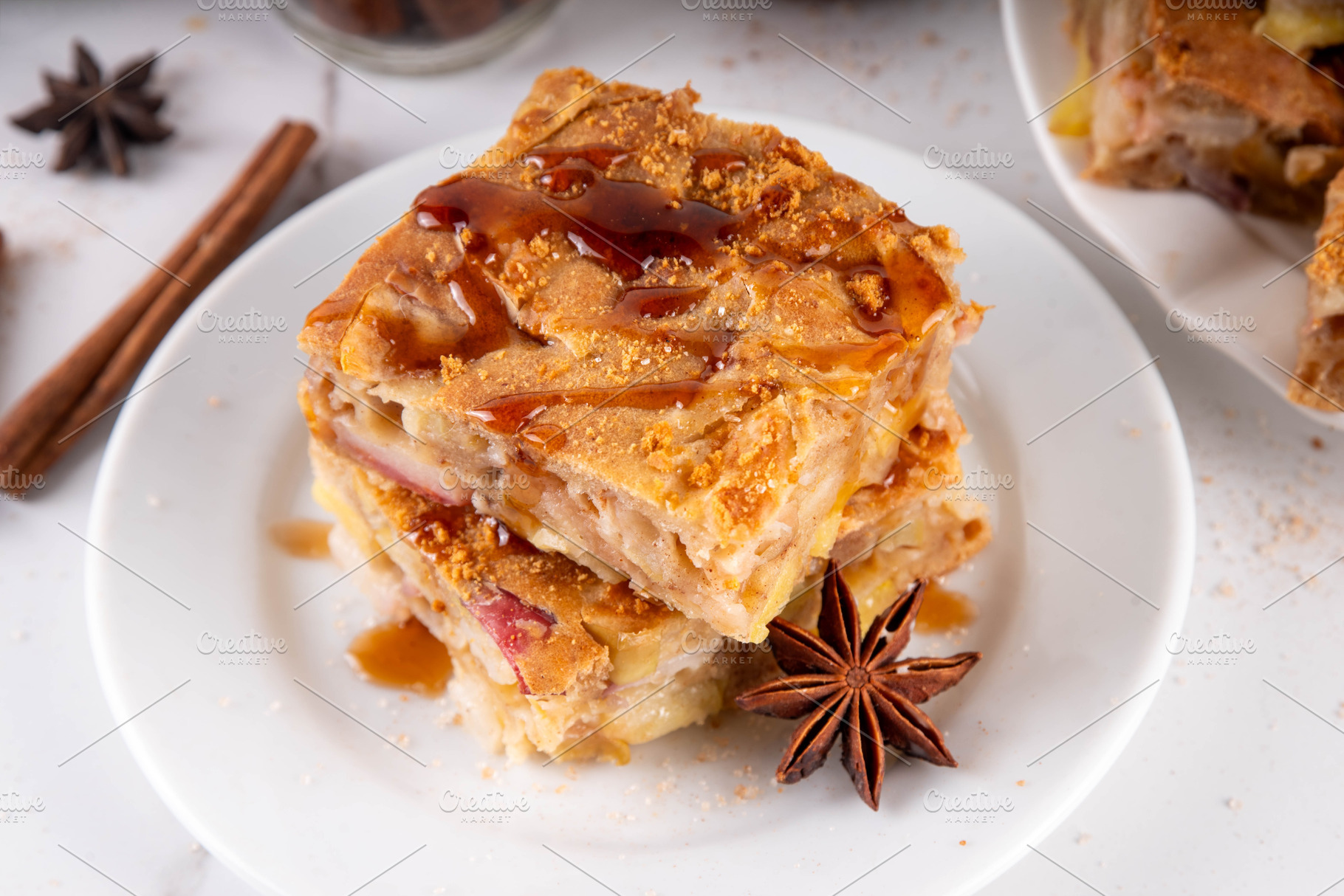 Tasty autumn apple pie bars, a Food & Drink Photo by Rimma
