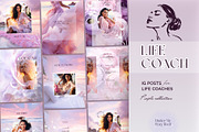 Instagram Post Template | Life Coach, a Social Media Template by Under My Cozy Roof (Thumbnail 1 of 10)