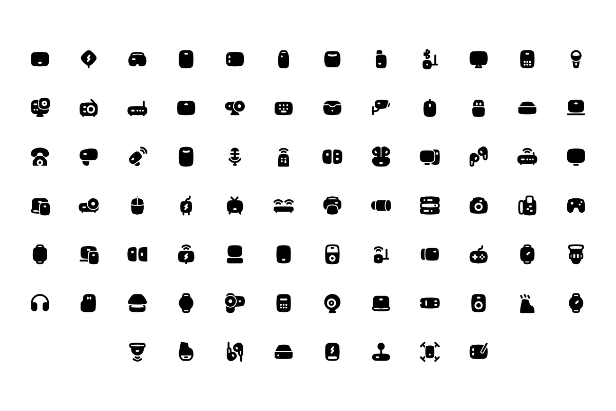 400 Electronic Device Icon Set, a Solid Icon by Directico Design Kit (Photo 5 of 7)