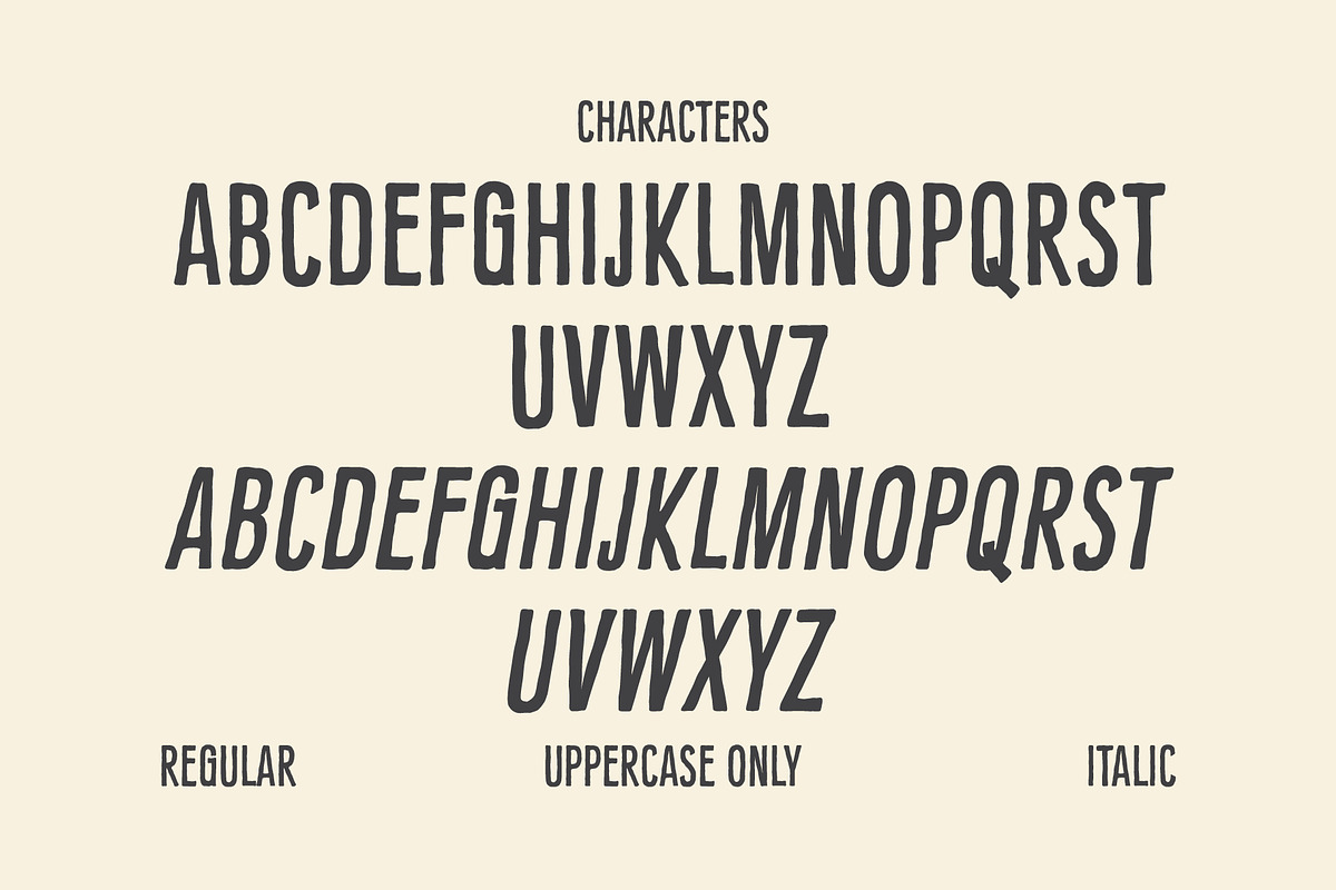Signsmith - Condensed Vintage Font