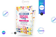 Ice Cream Social Flyer, a Flyer Template by Aam360 (Thumbnail 1 of 3)