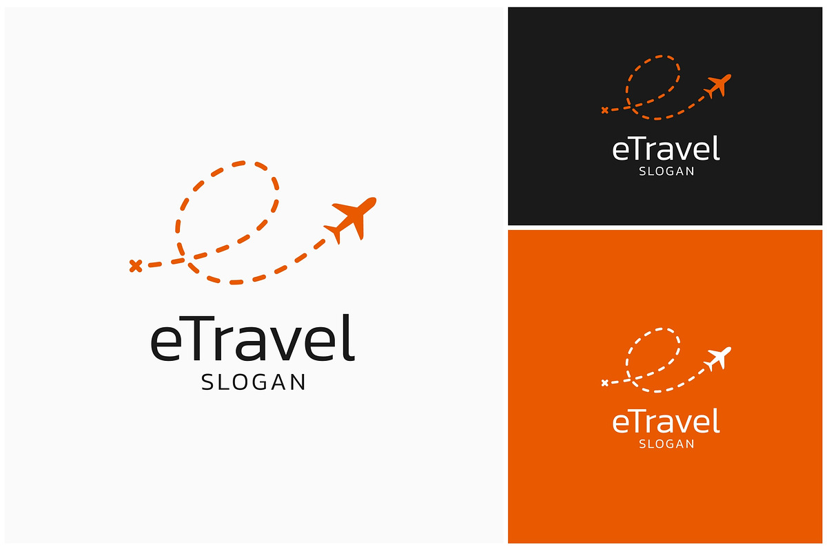 Letter E Travel Plane Trip Logo, a Branding & Logo Template by ika trisiana