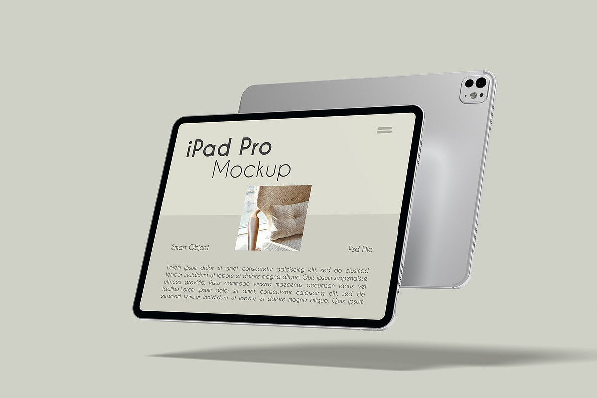 iPad Pro Mockup, an iPad Mockup by Graphicbars (Photo 5 of 25)