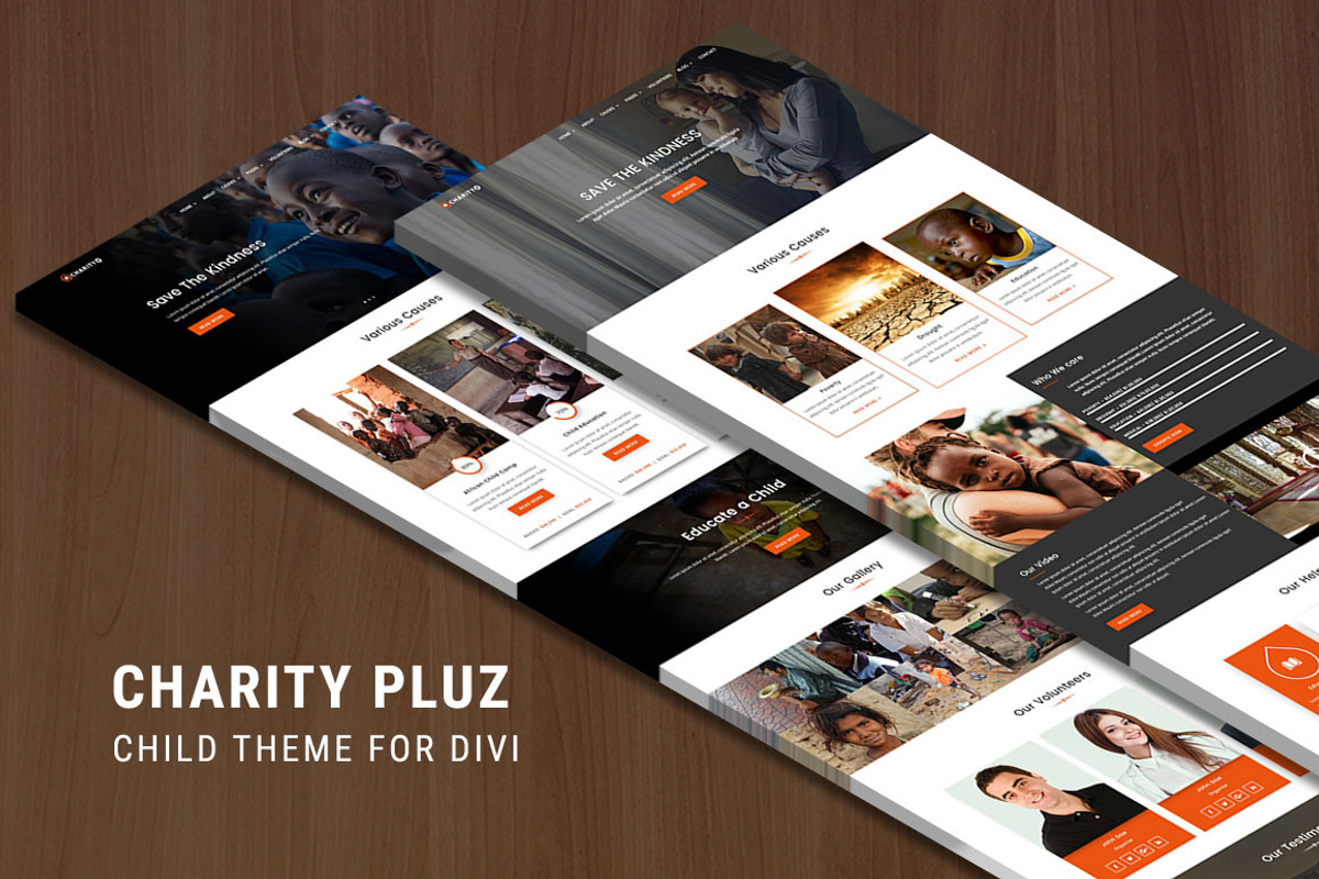 Charitypluz - Child Theme for Divi, a WordPress Template by Pennyblack Templates