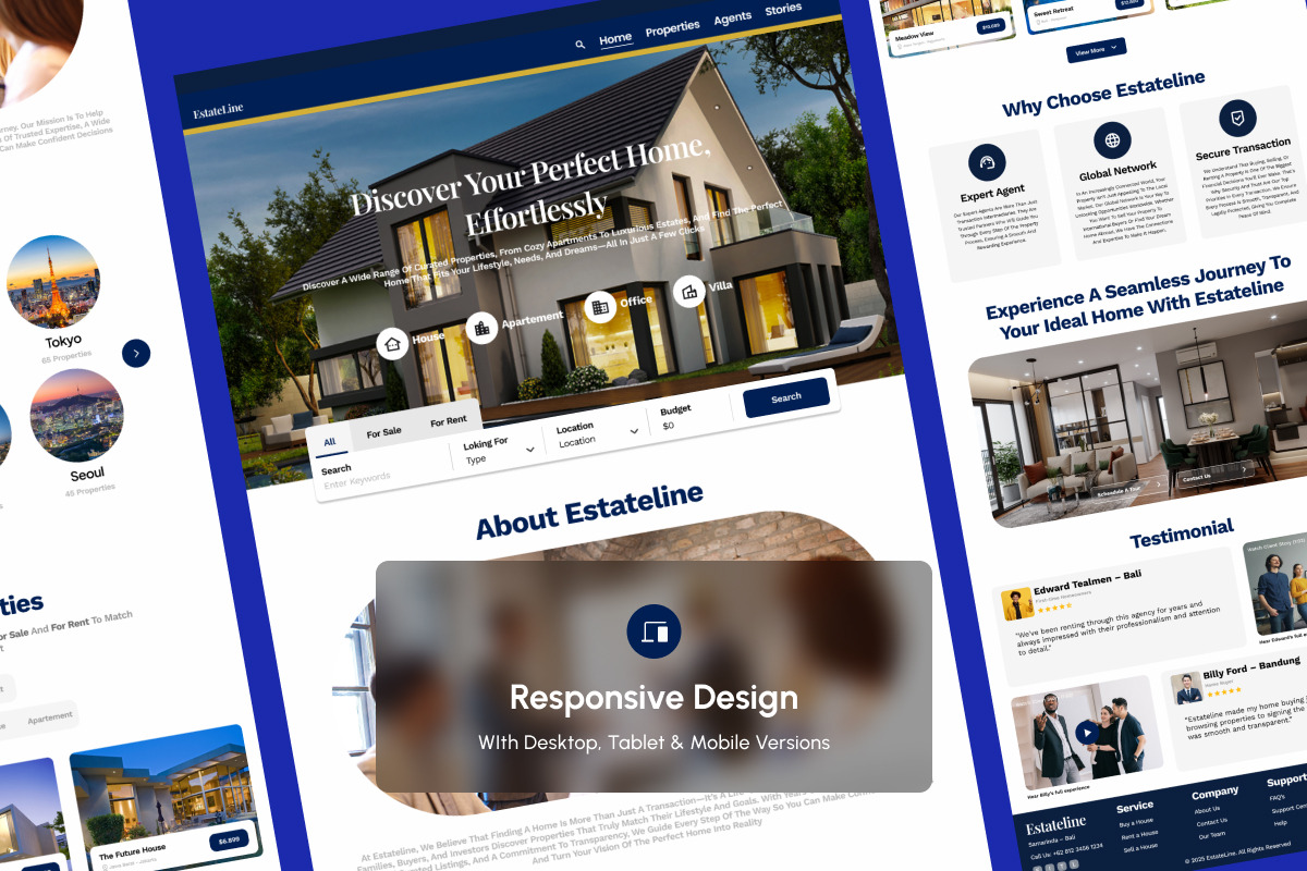 EstateLine – Property Project Page, a Landing Page Template by productype1 (Photo 3 of 5)