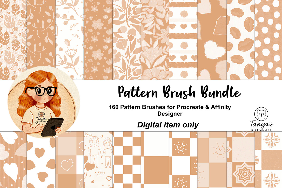 Fun Patterns Bundle for Procreate, a Brush Add-On by Tanya’s Digital Art (Photo 9 of 10)