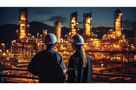 Refinery industry engineers, an Industrial Photo by Neirfy