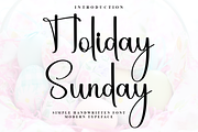 Holiday Sunday, a Handwritten Font by InermediaSTUDIO (Thumbnail 1 of 8)