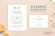 Classic Elegant Wedding Invite Suite, an Invitation Template by Invitations by Caitlin (Thumbnail 1 of 3)