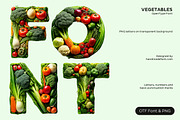 Vegetables Font, a Sans Serif Font by Handmadefont (Thumbnail 1 of 16)