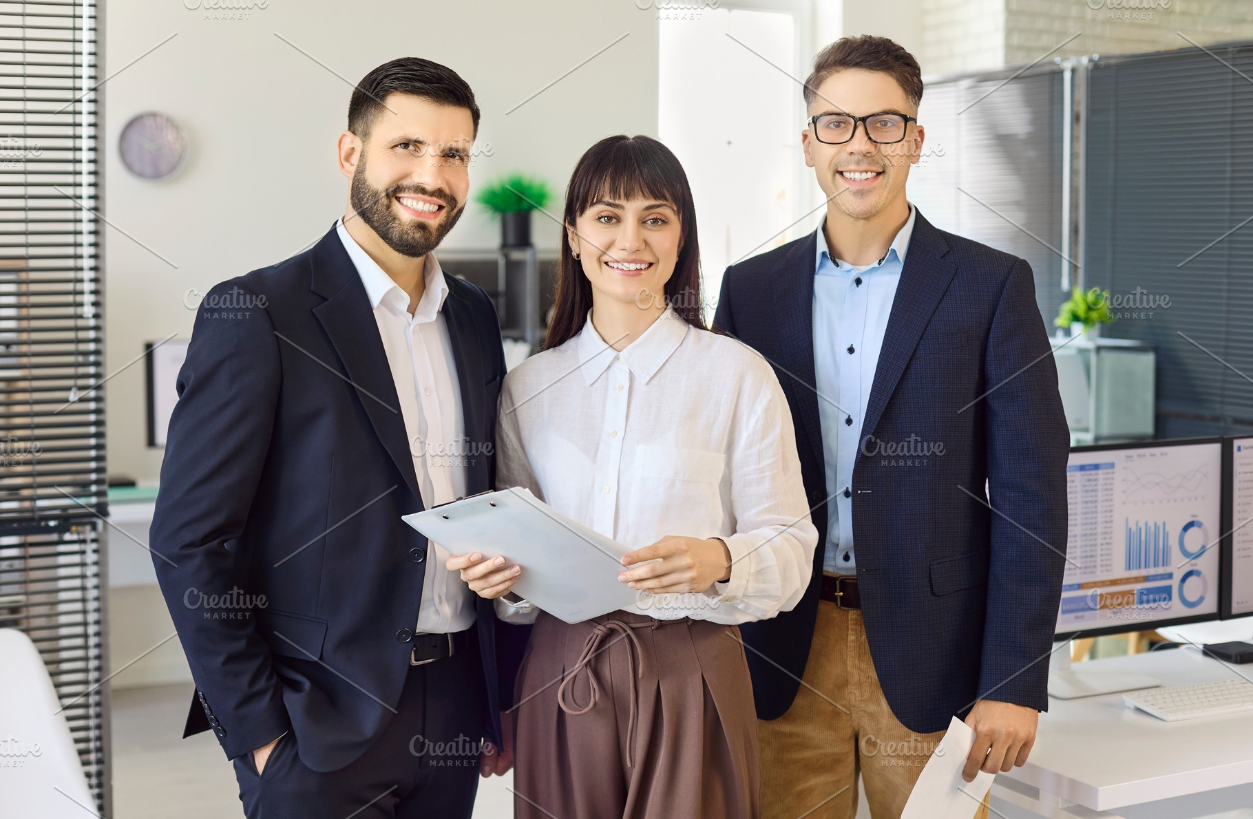 Portrait of Three Office Colleagues, a Person Photo by StudioRomantic