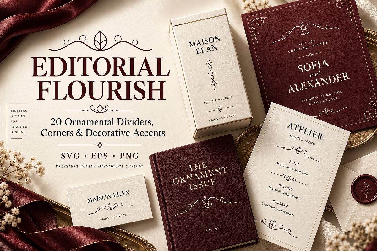 20 Editorial Dividers & Corners, an Object Graphic by Designs24hr (Photo 1 of 9)