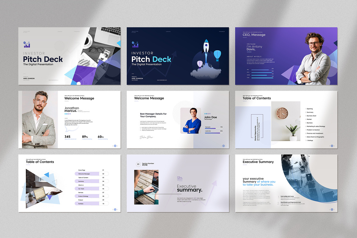 Business Pitch Deck PowerPoint, a Presentation Template by creathrivestudio (Photo 7 of 26)