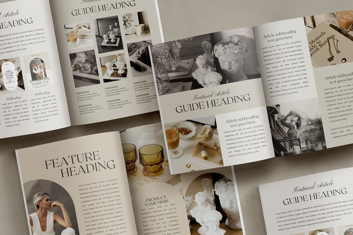 Classic Ebook Template CANVA, a Magazine Template by Studio Loire (Photo 8 of 17)