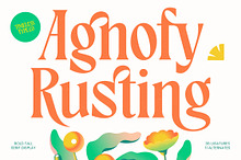 Agnofy Rusting Bold Tall Serif Font