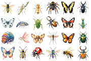 Insects Clipart Bundle, an Illustration by Daily.Designs (Thumbnail 2 of 3)