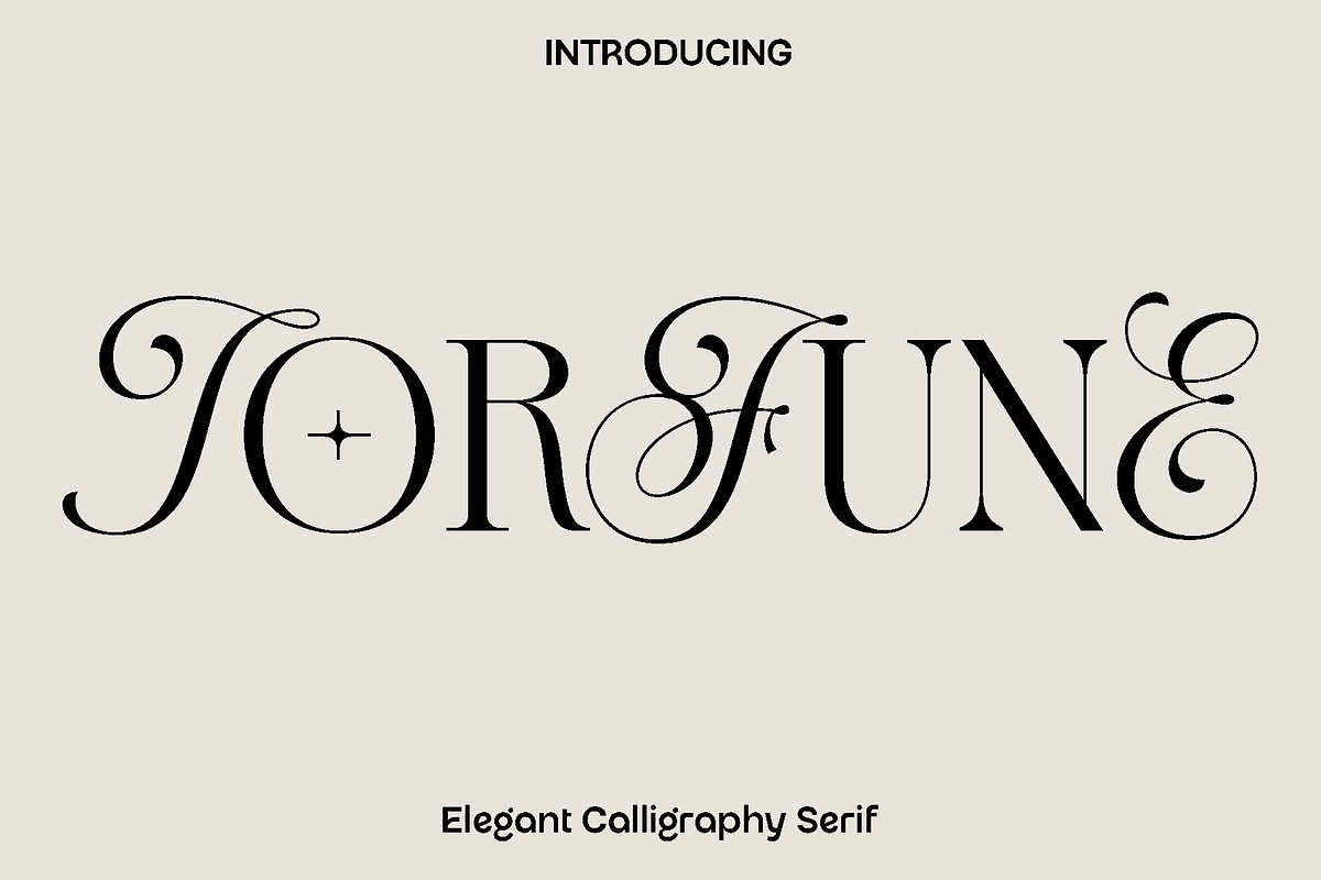 Torfune - Elegant Calligraphy Serif, a Serif Font by Luna Shop (Photo 1 of 6)
