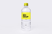 Transparent Plastic Bottle Mockup, a Product Mockup by graphypix (Thumbnail 1 of 4)