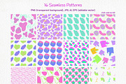 90s Y2K Geometric Patterns & Clipart, a Pattern Graphic by ArtIrisArt (Thumbnail 2 of 20)