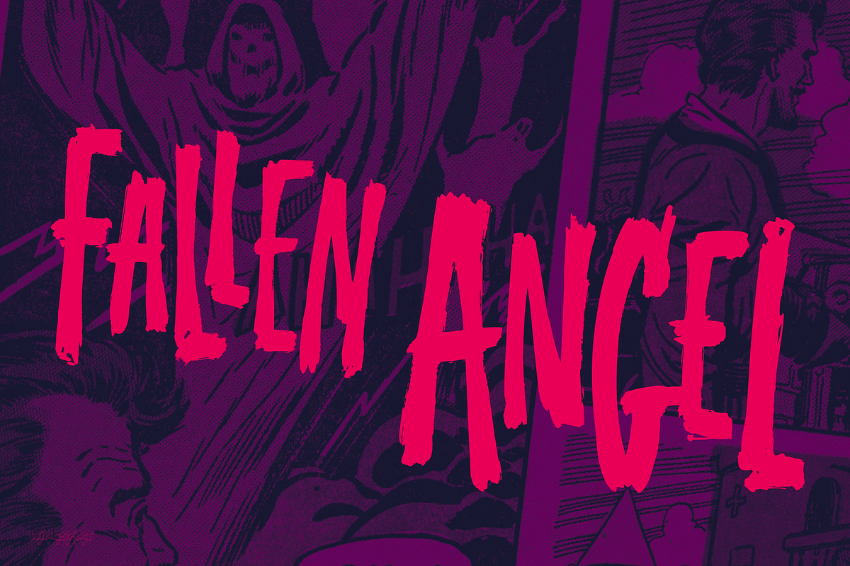 Splatterpunks A Halloween Brush Font, a Font by Wingsart Studio (Photo 13 of 15)