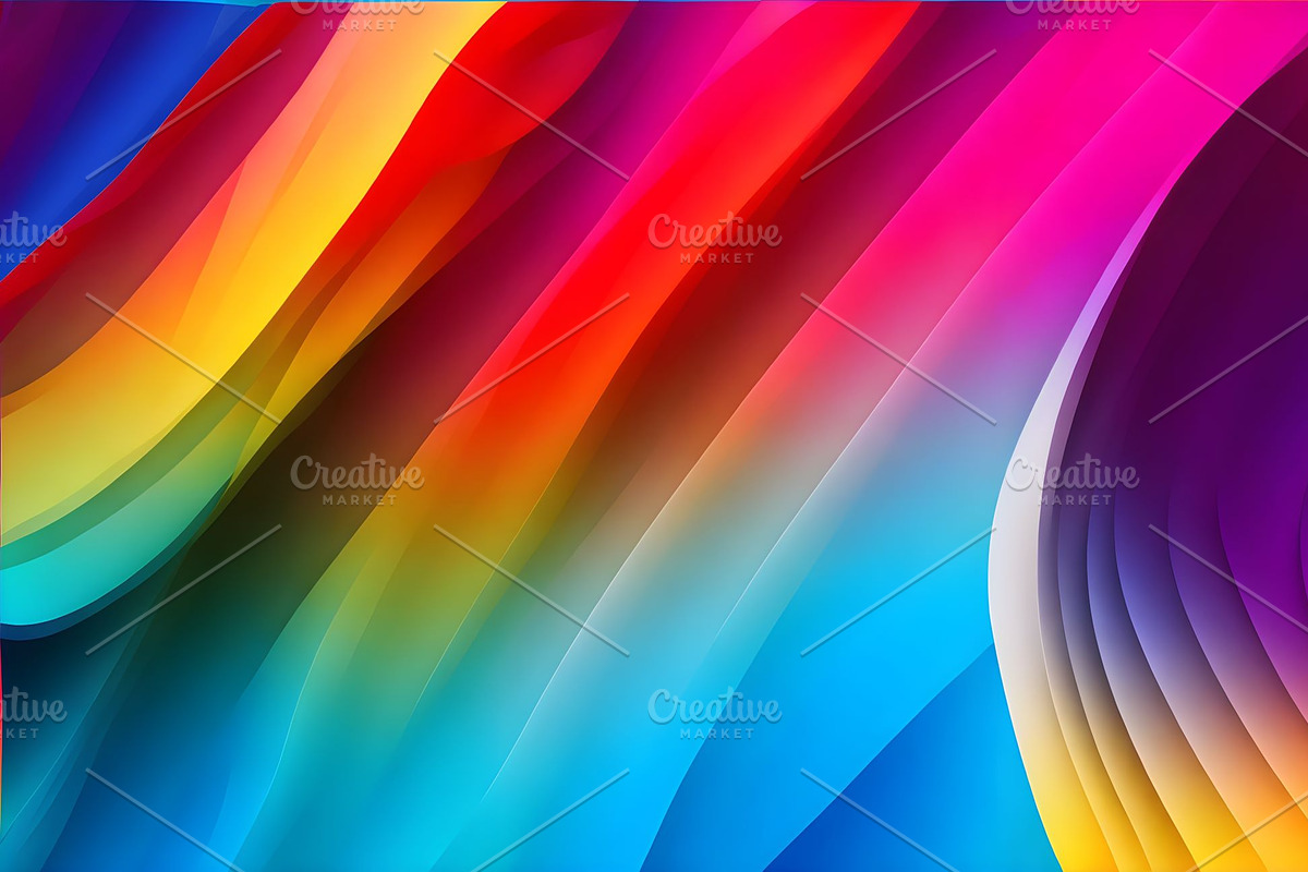 Abstract rainbow wave background, a Background Graphic by Anamul Haque Anik (Photo 3 of 3)