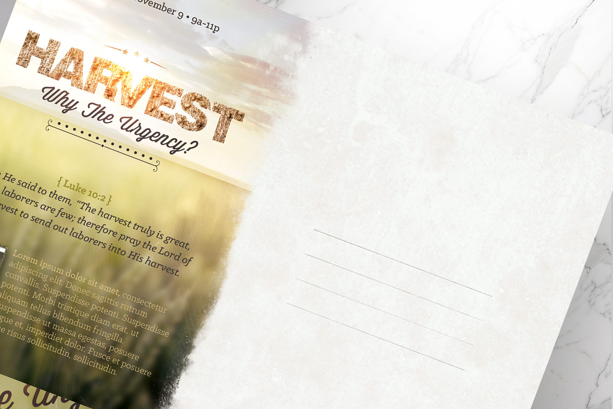Harvest Urgency Church Flyer PSD, a Flyer Template by Godserv Designs (Photo 10 of 12)