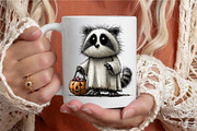 Halloween Raccoon Clipart Bundle, a Seasonal Illustration by designcity5 (Thumbnail 5 of 5)
