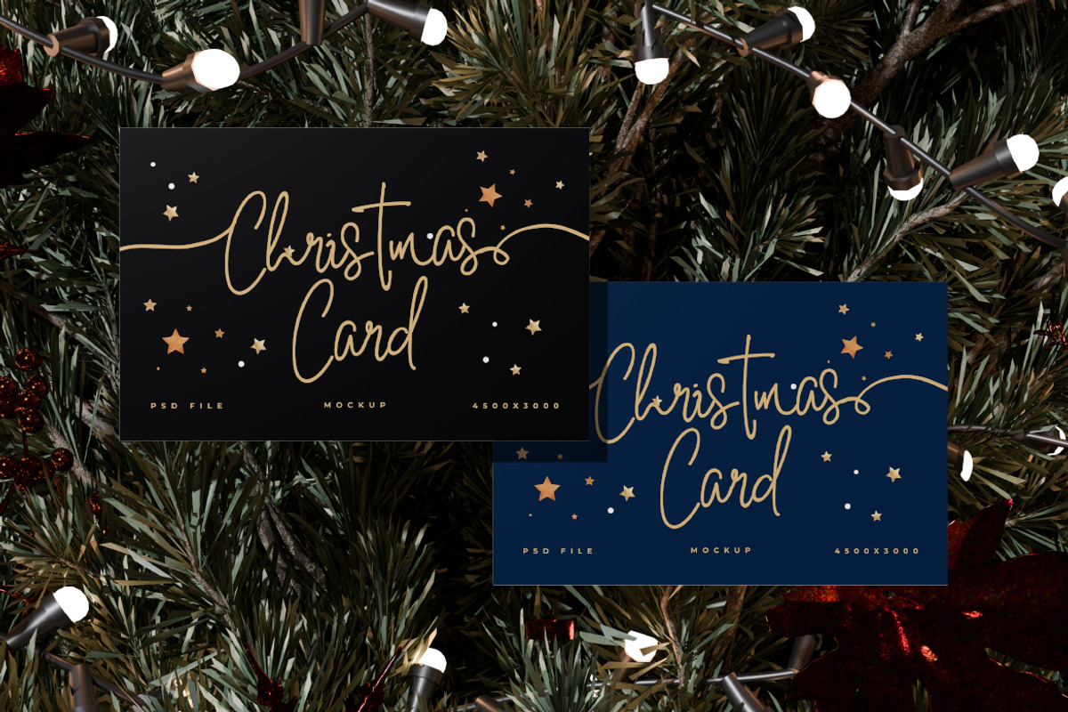 Christmas Card Mockup, an Advertising Mockup by Rielismee (Photo 4 of 5)