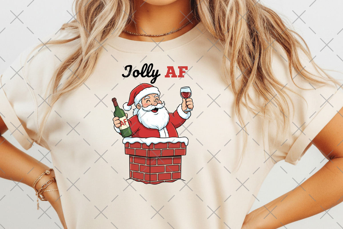 Jolly AF Santa Claus, an Illustration by Craft Nest (Photo 4 of 6)