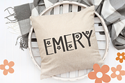 June Bloom | a cute all caps font, a Sans Serif Font by TateMadeModern (Thumbnail 9 of 11)