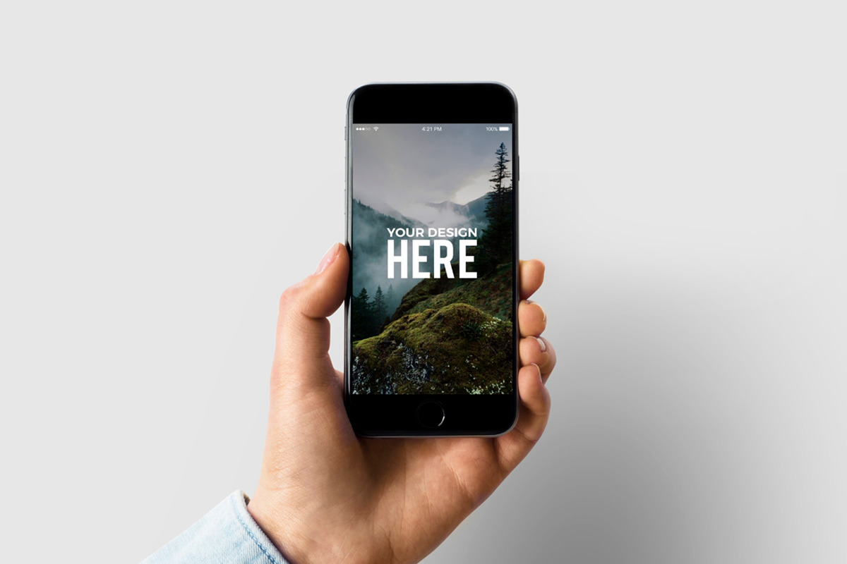 10 IPhone mockups, an iPhone Mockup by Egor Shkolnikov (Photo 4 of 11)