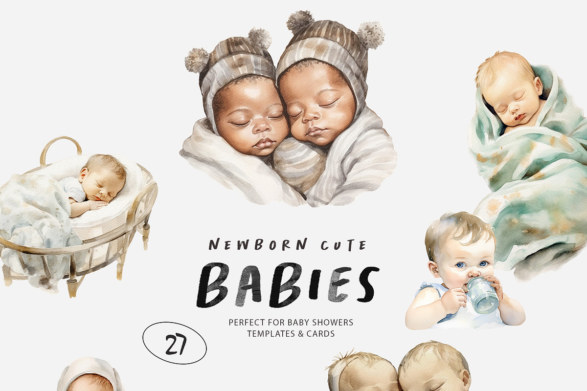 Motherhood Watercolor Collection, a Decorative Illustration by Sunshine Art (Photo 8 of 10)