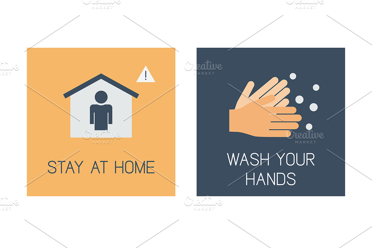 Covid-19 prevention infographic, an Icon by Paper Cards (Photo 2 of 5)
