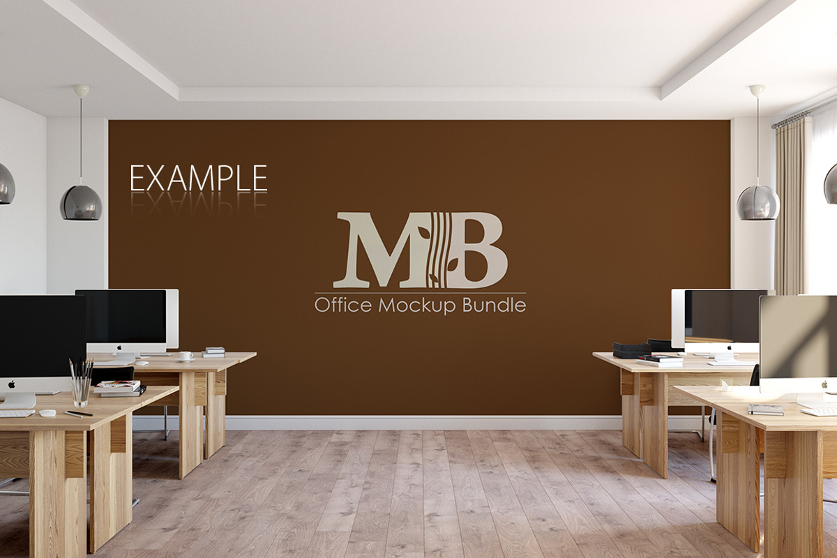 OFFICE Wall Mockup Bundle, a Print Template by Yuri-U (Photo 13 of 15)