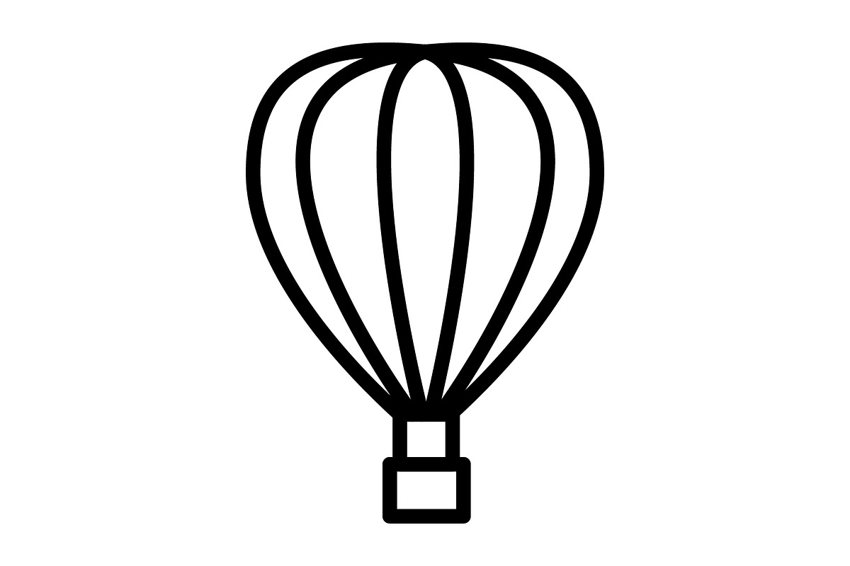 Air Balloon icon, an Icon by Sumberpangan