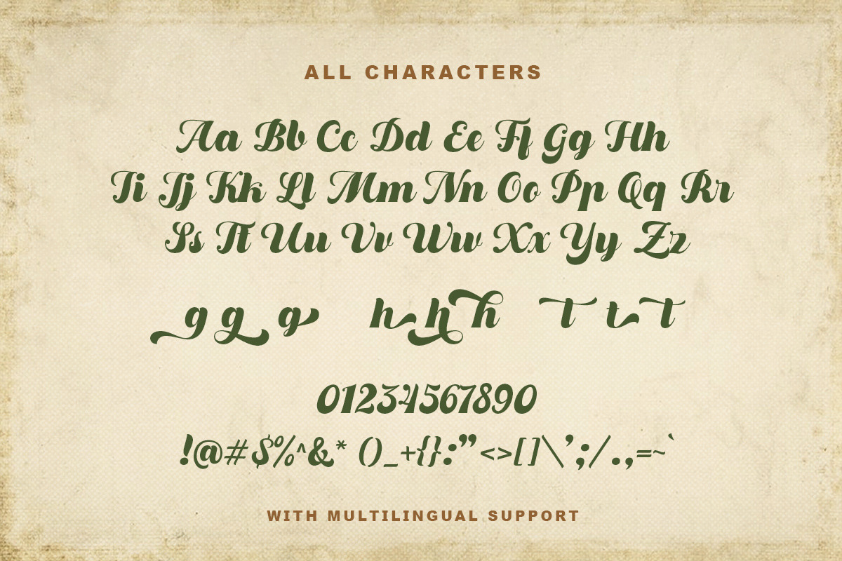 Dustland - Bold Script Typeface, a Script Font by Letterhend Studio (Photo 9 of 9)
