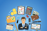 Auditing, Tax, Accounting Concepts, a Finance Illustration by TAlex (Thumbnail 6 of 7)