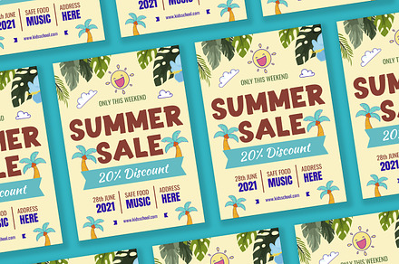 Summer Sale Flyer, a Flyer Template by FlyeredTemplate
