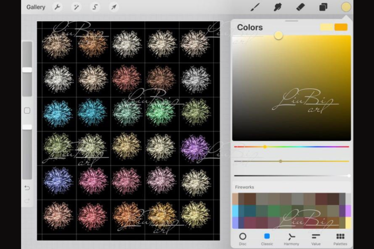 25 Procreate Fireworks Brushes Set, a Brush Add-On by LiuBi Art (Photo 3 of 4)