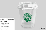 Clear Coffee Cup Mockup, a Cups & Container Mockup by Mock 9 (Thumbnail 1 of 3)
