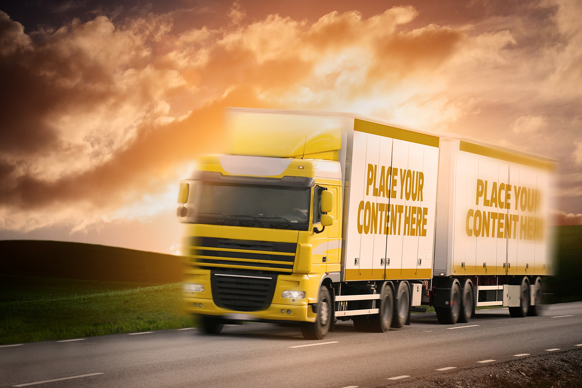 Truck Trailer Mockup Bundle #1, a Mockup by vraiana (Photo 20 of 26)