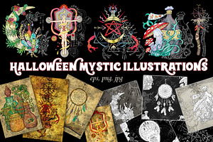 Halloween Mystic Illustrations